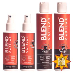 Blend Capilar - Tônico Pró Crescimento (90ml) + Shampoo Antiqueda (200 ml) - 02 meses